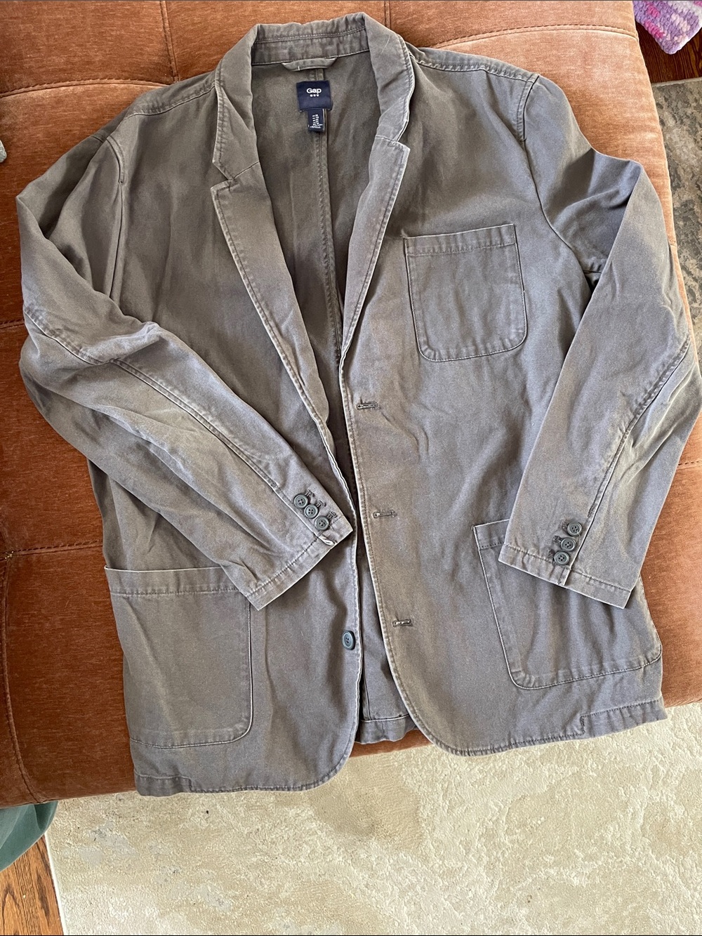 GAP Men's gray Shirt-Jacket Blazer